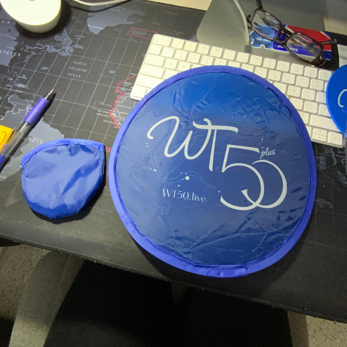 WT50Plus 10" Folding Fan with Pouch