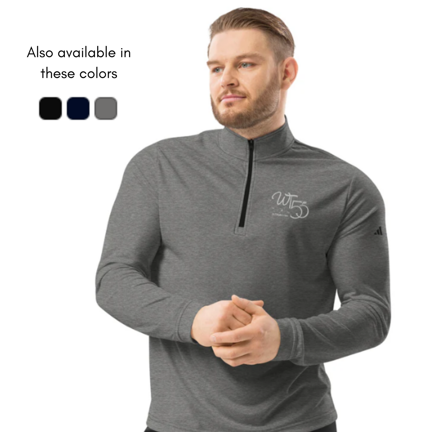 WT50Plus Quarter zip pullover (NB) Embroidered